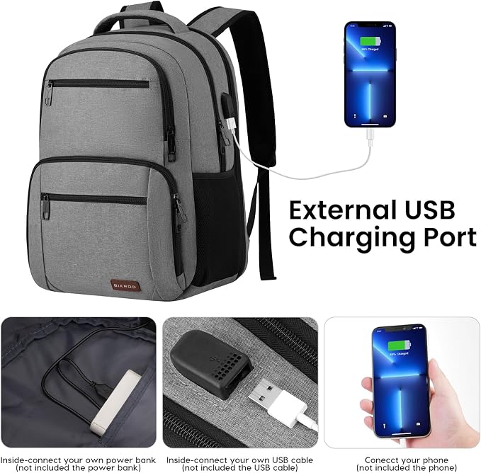 BIKROD Backpack for Men and Women, School Backpacks Water Resistant Back Pack - Image 3
