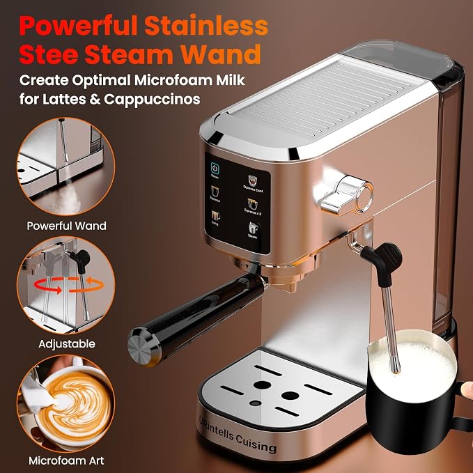 Espresso Machine 20 Bar, Touchscreen Espresso Maker - Image 7