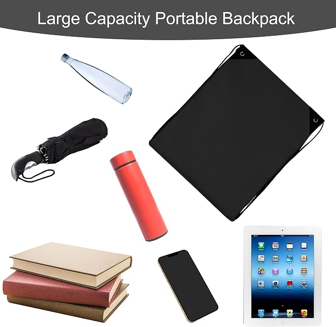 60 Pieces Drawstring Backpack Bags Sports Sackpack Bulk Cinch Gym Bag - Image 5