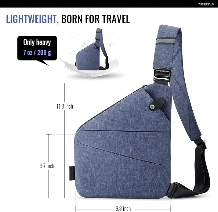 WANDER PLUS® Anti Theft Crossbody Travel Bag - Image 5