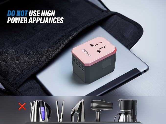 EPICKA Universal Travel Adapter, European Travel Plug Adapter - Image 7