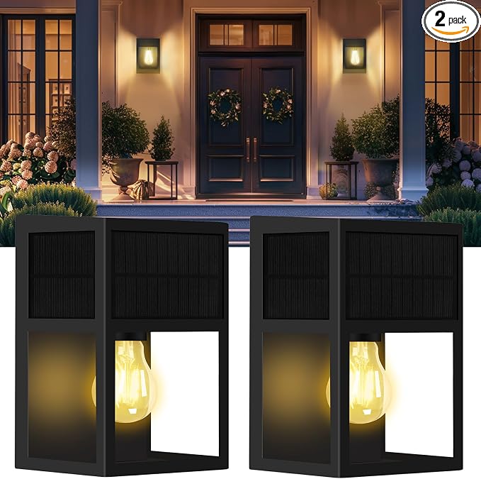 Outdoor Solar Wall Lights, High Brightness Waterproof Lanterns, Porch LED by SHONELIGHTING