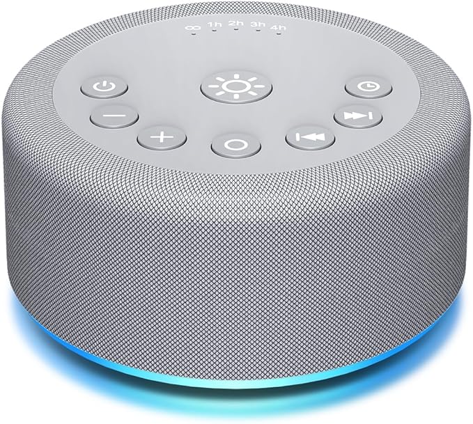 Sound Machine Night Light White Noise Machine 30 Non Looping Sounds 12 Lights 5 by Hushingwhitenoisemachine