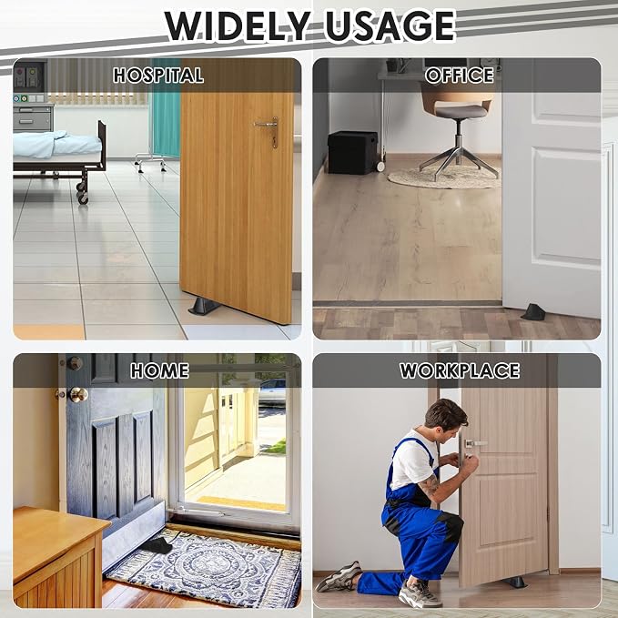 Frienda 12 Pcs Jumbo Door Stoppers Heavy Duty Door Stopper Tall up to 2inch - Image 7
