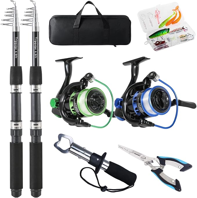 Fishing Rod, Pre-Loaded Spinning Reel Combo, Fishing Pole - Image 2