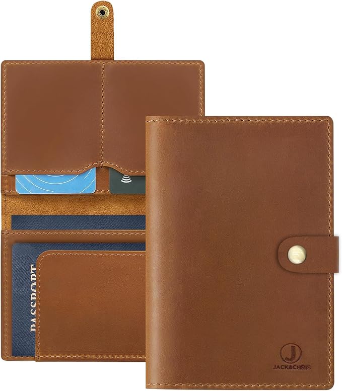 Jack&Chris Genuine Leather Passport Holder by JackChris