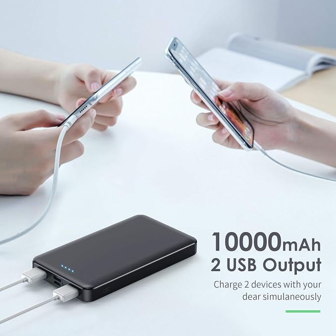 Portable Charger Power Bank 10000mAh, Ultra Slim Portable Phone Charger - Image 4