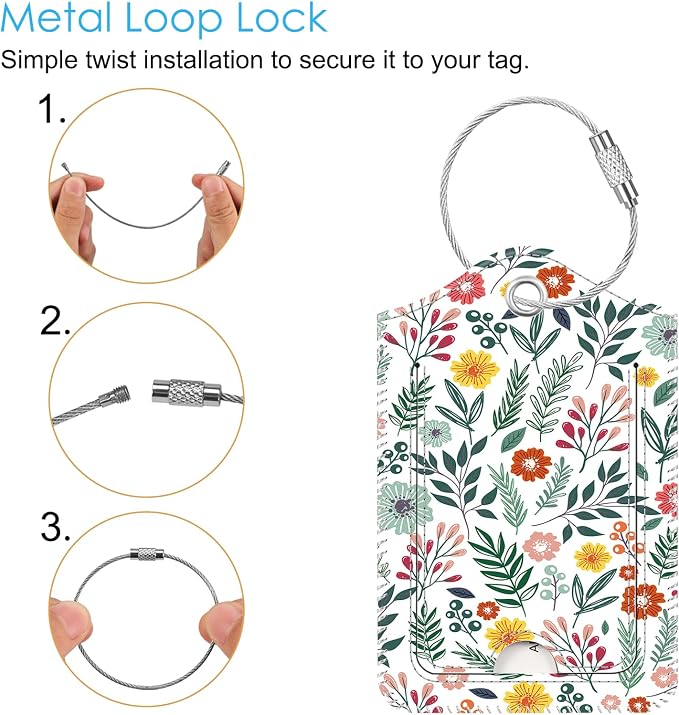 Fintie Luggage Tags, Privacy Cover ID Label - Image 3