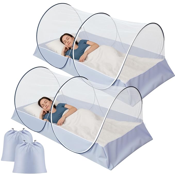 2 Pcs Large Pop up Mosquito Tent Nets Portable Foldable Mosquito Nets by Unknown