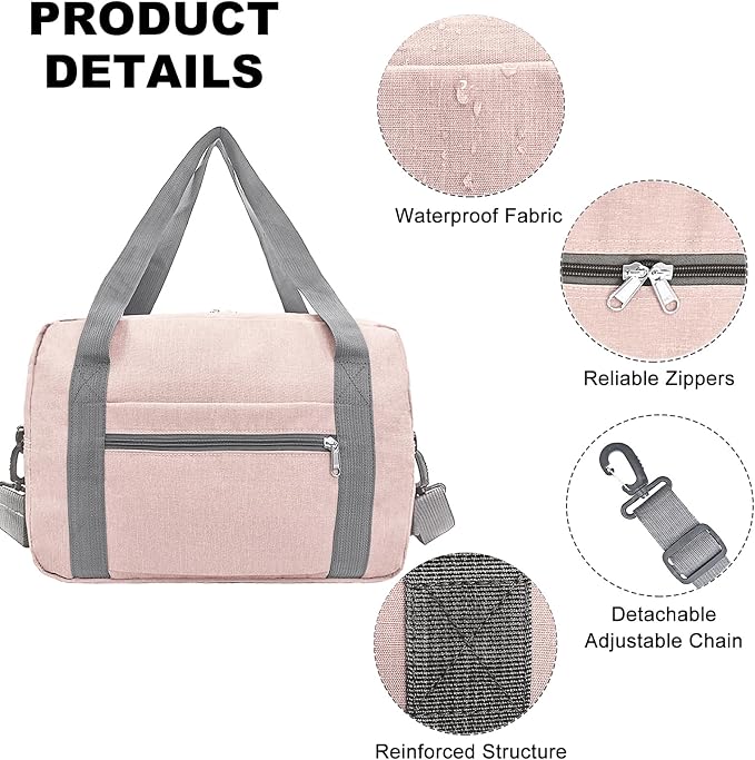 Foldable Carry on Luggage Bag 22x14x9 Personal Item Bag - Image 4