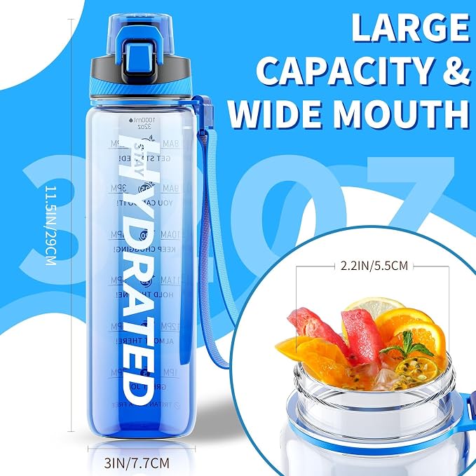 Water Bottle, 32 oz Motivational Water Bottles - Image 6