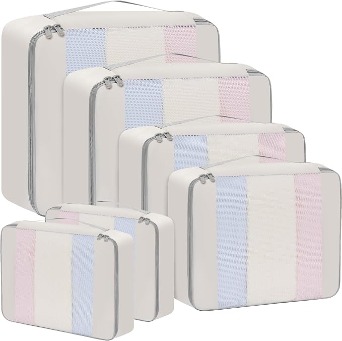 BAGAIL 6 Set/8 Set/10 Set Packing Cubes Various Sizes Packing Organizer by BAGAIL