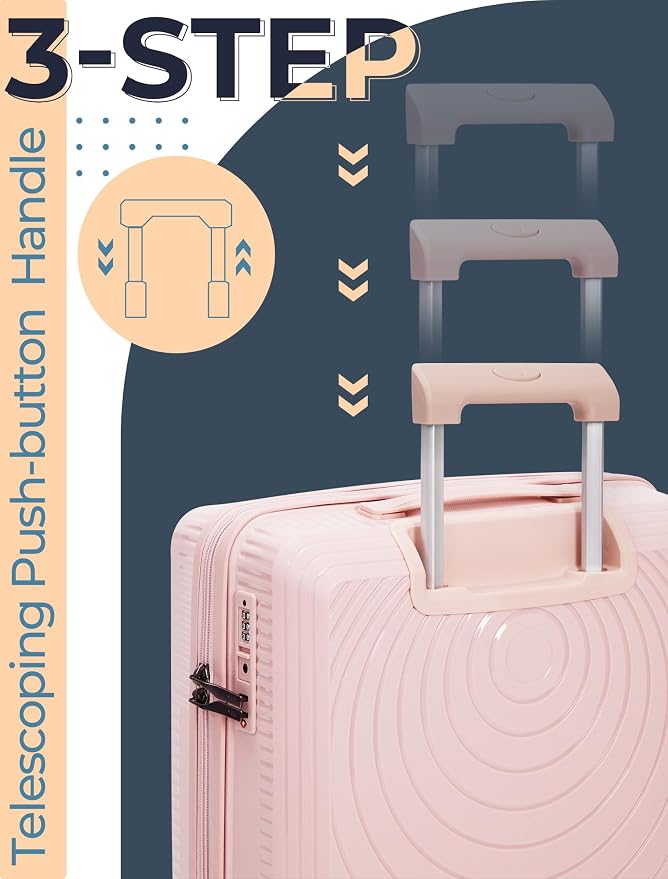 Luggage Sets 5 Piece, Suitcases - Image 3