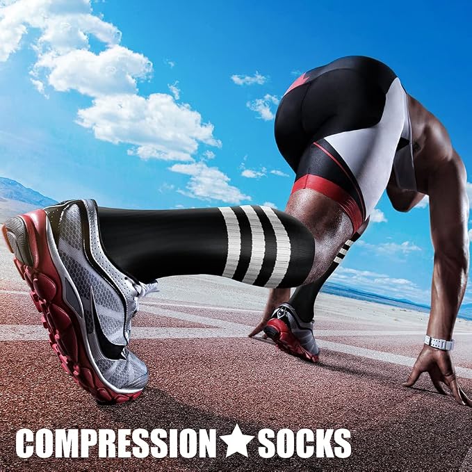 CHARMKING Compression Socks for Women & Men Circulation 15-20 mmHg is Best - Image 3