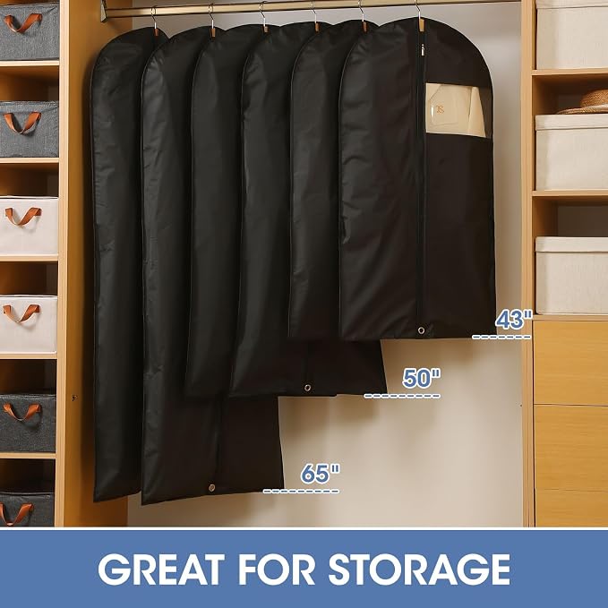 Garment Bags for Hanging Clothes, Jackets（2 Packs） - Image 4