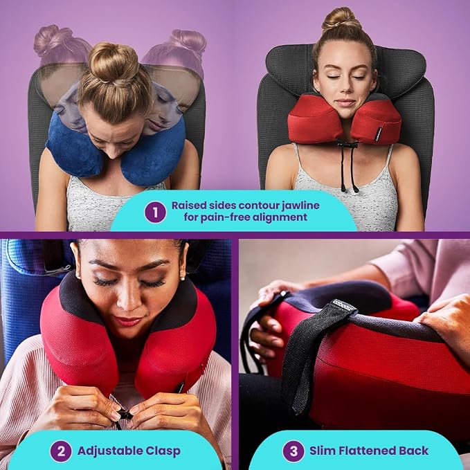 Cabeau Airplane Travel Pillow for Long Flights - Image 3