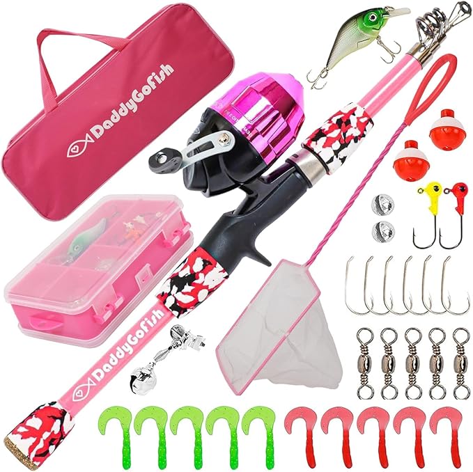 DaddyGoFish Kids Fishing Pole by DaddyGoFish