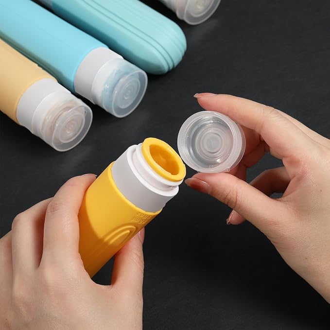 Travel Bottles for Toiletries, 5 Pack TSA Approved Travel Size Containers - Image 2