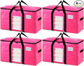 TAILI 4 Pack Pink Extra Large Moving Bags, Heavy Duty Totes by TAILI