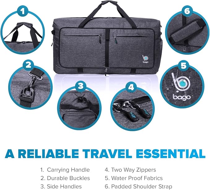 Bago Large Foldable Duffel Bags - Image 4
