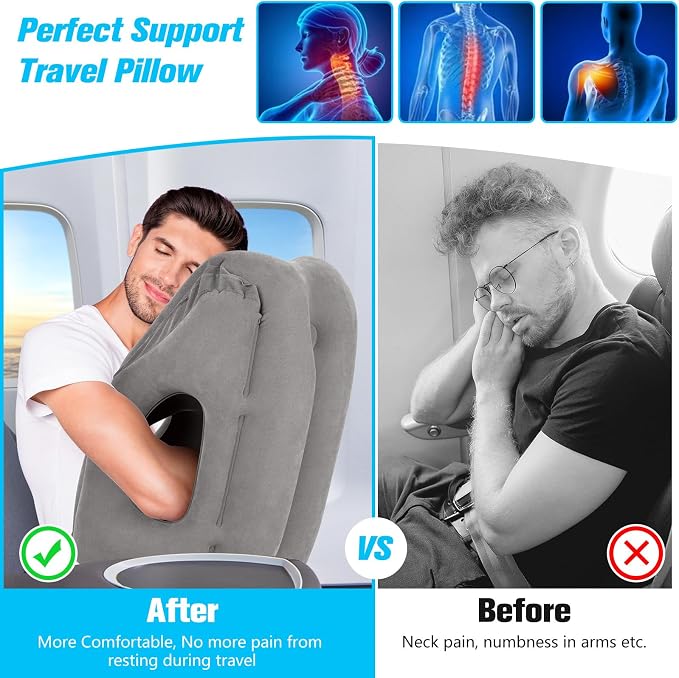 Rewondah Inflatable Travel Pillows - Image 2