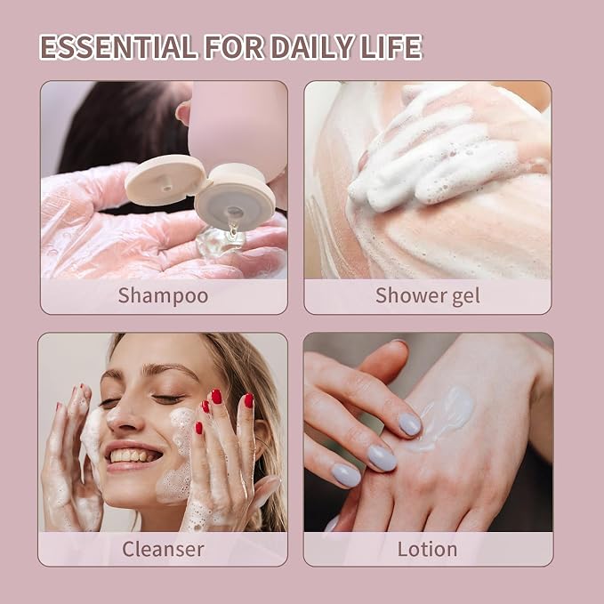 6.7oz Travel Shampoo Bottle, Empty Plastic Squeeze Bottles - Image 3
