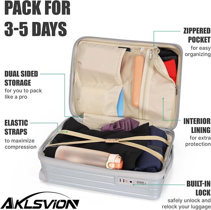 18-inch Carry-on Boarding Luggage: Equipped - Image 5
