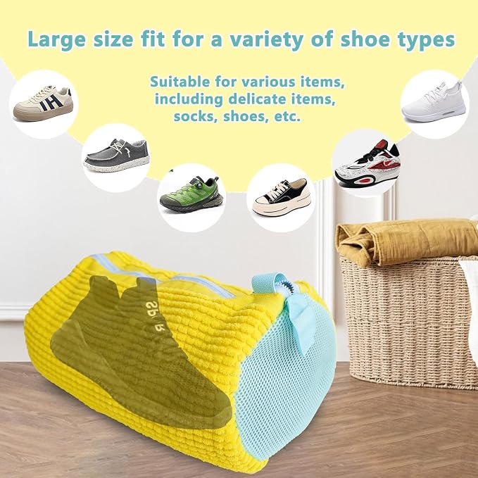 2Pcs Shoe Washing Machine Bags, Laundry Shoe Bags - Image 6