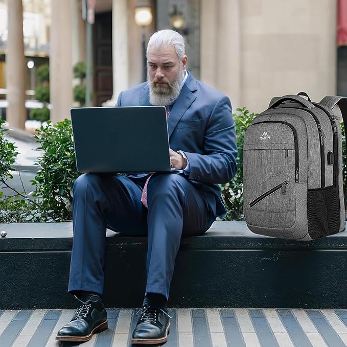 MATEIN 18 Inch Laptop Bookbag, 50 L Extra Large School Laptop Backpack - Image 2
