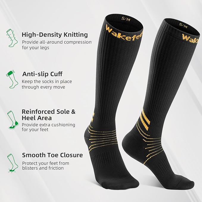 Compression Socks for Women Men 3 Pairs, Compression Stockings, Fragrance - Image 3
