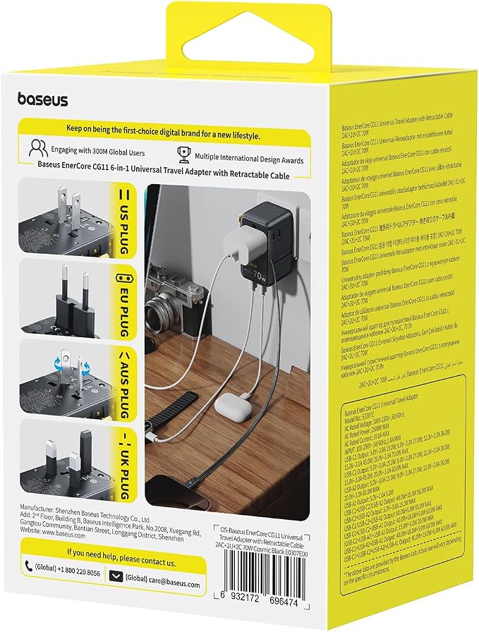 Baseus 70W Universal Travel Adapter - Image 9