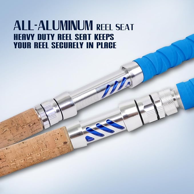Fiblink Saltwater Fishing Rod Heavy Duty Trolling Rod Conventional Boat Standup - Image 5