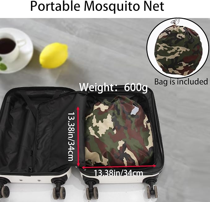 CMINGJ Portable Mosquito Net Foldable Pop-Up Travel Mosquito Net - Image 6