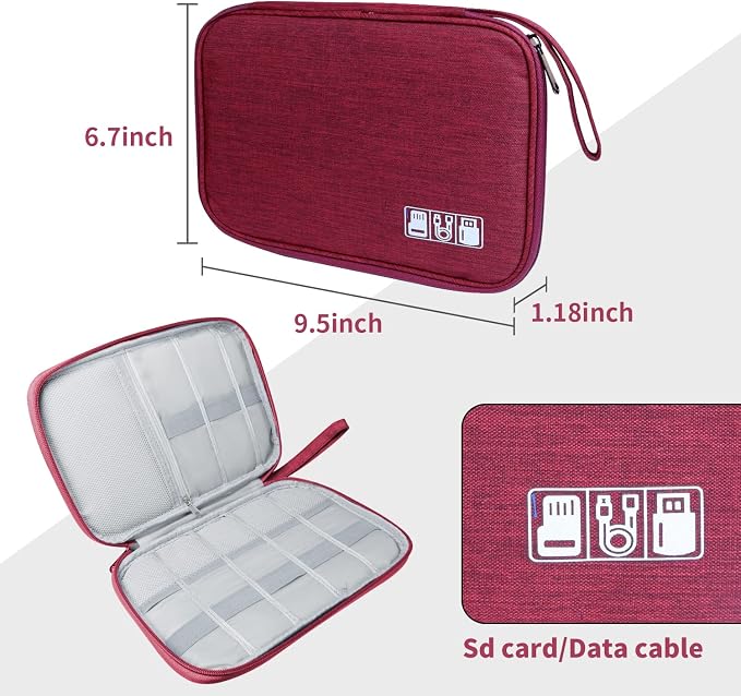 Electronics Travel Organizer, Portable Waterproof Electronic Travel Storage Bag - Image 5