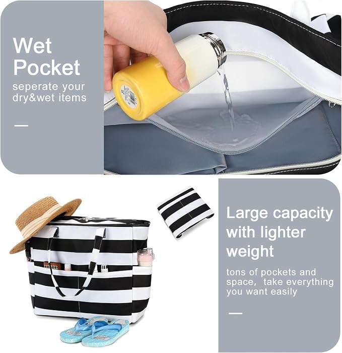 Waterproof Beach Tote Pool Bags - Image 7