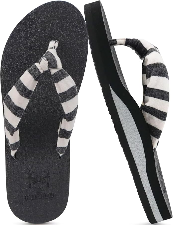 KuaiLu Flip Flops for Women by KuaiLu