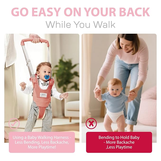 Baby Walking Harness-Handheld Assistant Belt- Toddler Infant Walking Aid - Image 6
