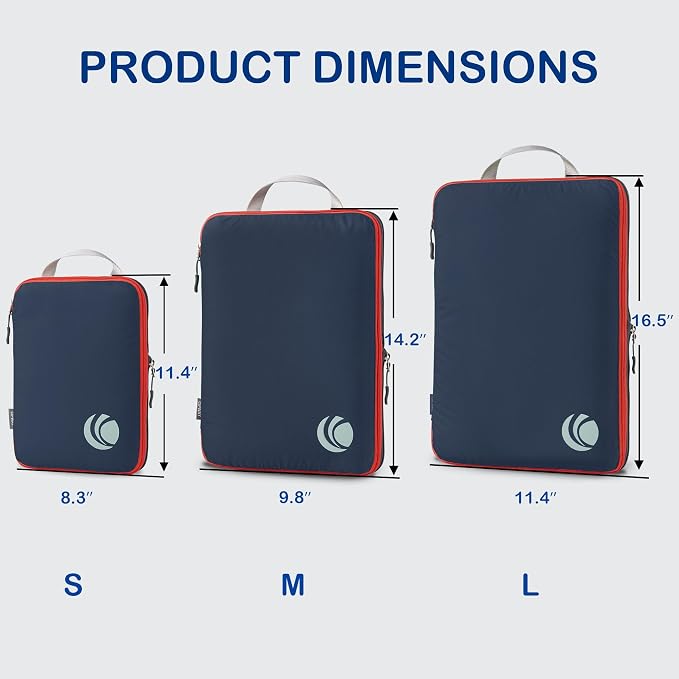 Cipway Compression Packing Cubes, Ultralight Luggage Organizer Bags, Travel - Image 4