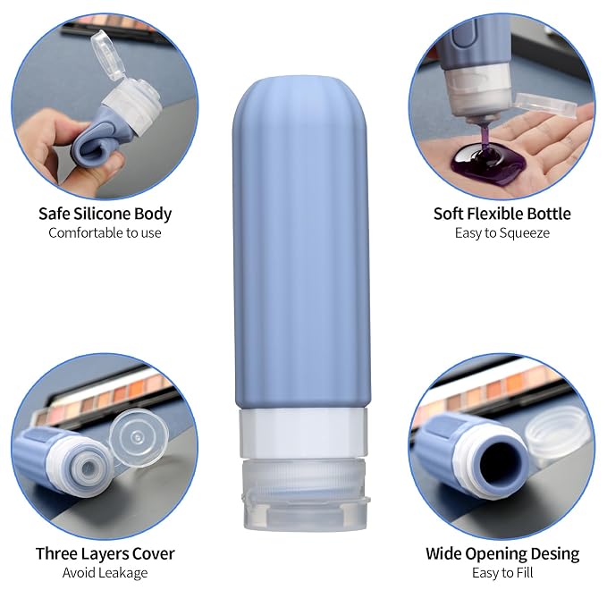 16 Pack Travel Bottles Set for Toiletries, Leakproof Travel Containers for - Image 2