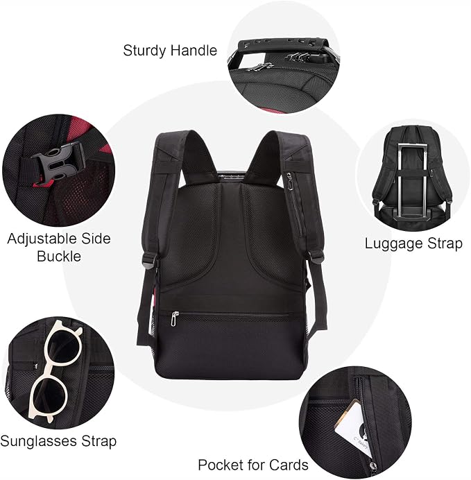 LOVEVOOK Travel Laptop Backpack Waterproof Anti Theft Backpack - Image 4