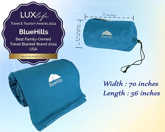 BlueHills Ultra Compact Travel Blankets - Image 3