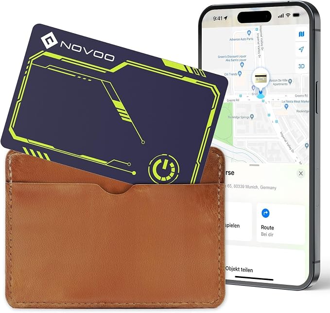 NOVOO Air Locator Tag Wallet Tracker Card by NOVOO