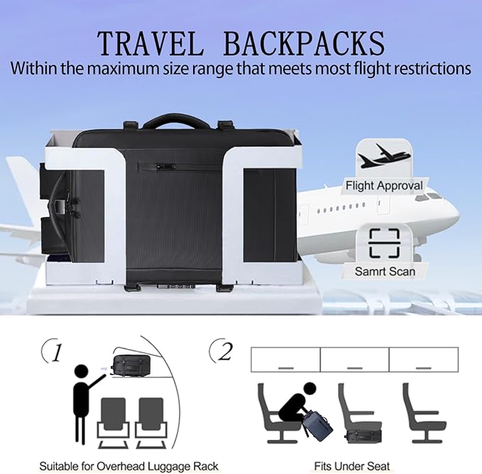 Vacuum-sealed travel computer backpack, Water-Resistant, - Image 4