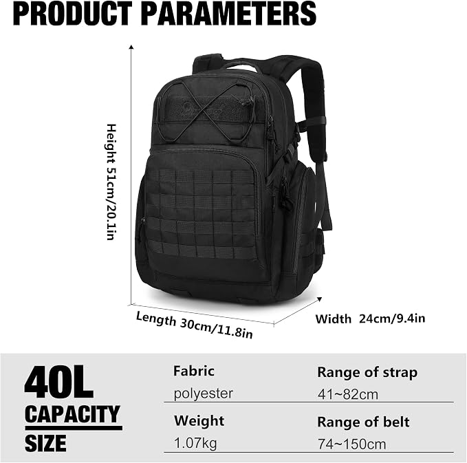 Mardingtop 40L Tactical Backpack - Image 2