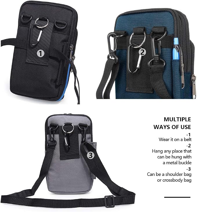 Senient Wolf Waterproof Nylon Multifunctional Phone Bag Small One Shoulder - Image 4