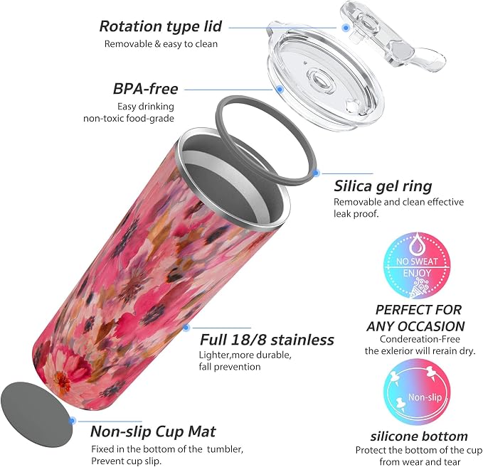 THILY Vacuum Insulated Stainless Steel Tumbler Travel Mug 26 oz Coffee Cup - Image 4