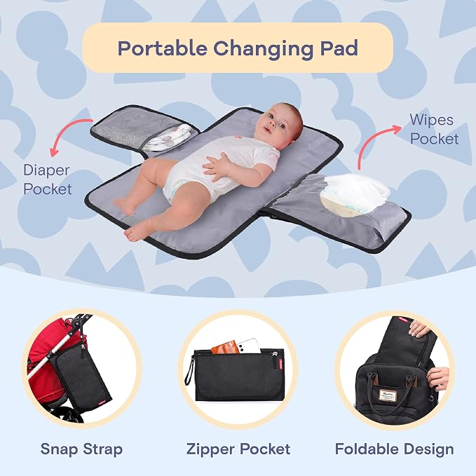 RUVALINO Diaper Bag Backpack, Large Capacity, Waterproof - Image 2