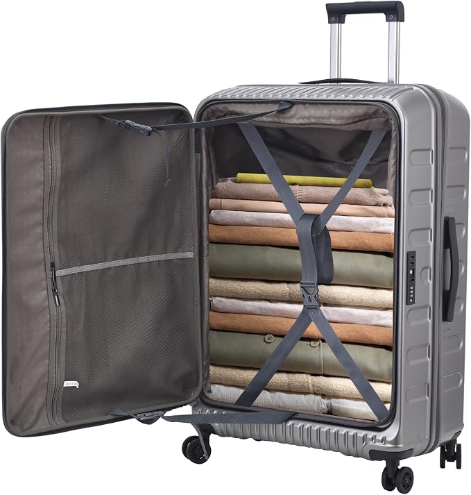 29 Inch Luggage with Expansion & Side Opening Design, 50 * 31*76cm, 117L~133L by Kaleenie