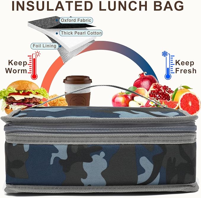 FlowFly Small Insulated Lunch box Portable Soft Bag Mini Cooler Thermal Meal - Image 3