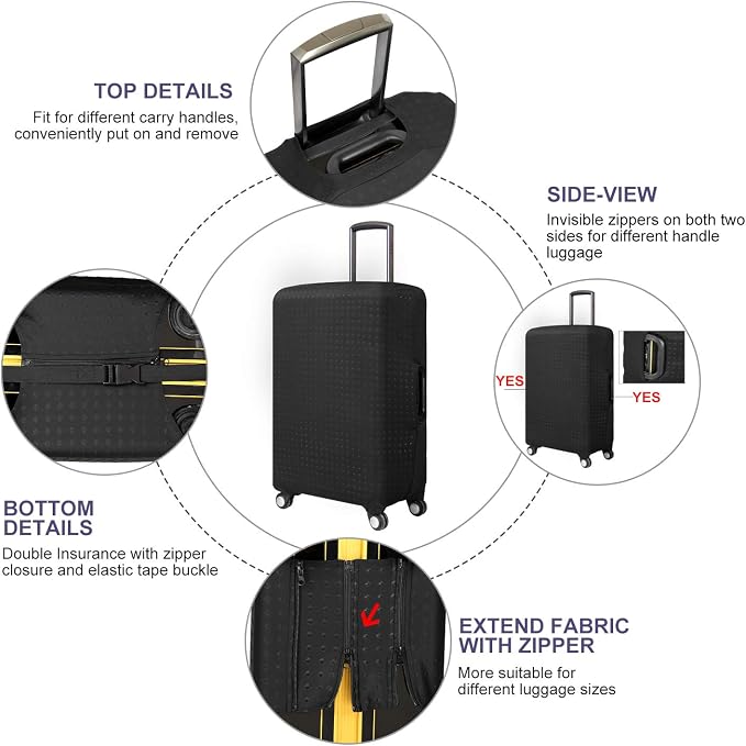 7-Mi Travel Trolley Case Cover Protector Suitcase Cover 29"-30" trolley case - Image 2
